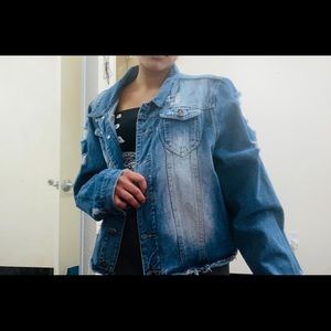 Ripped Jean Jacket